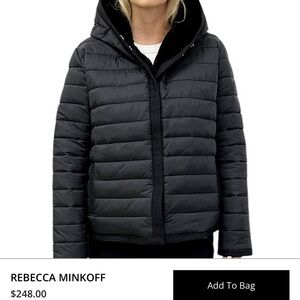 Rebecca Minkoff Charcoal Puffer Jacket